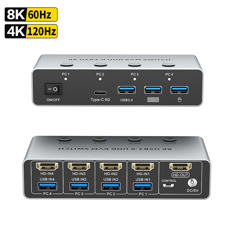 Hdmi Matrix Switch - Switch KVM HDMI 8K @ 60Hz