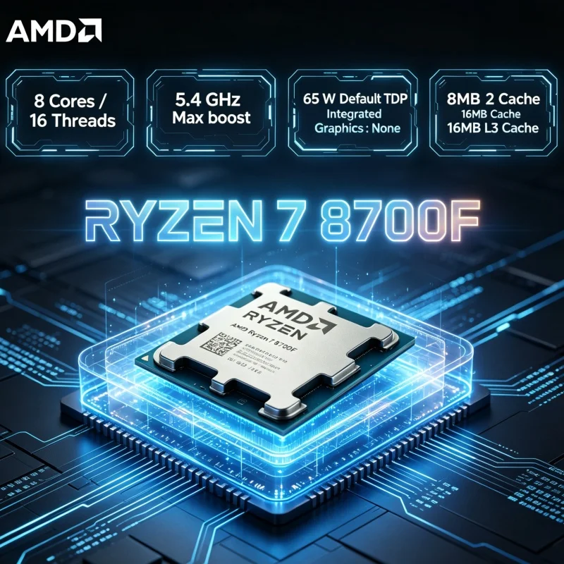 Amd Cpu Ryzen 7 - CPU AMD Ryzen 7 8700F 8