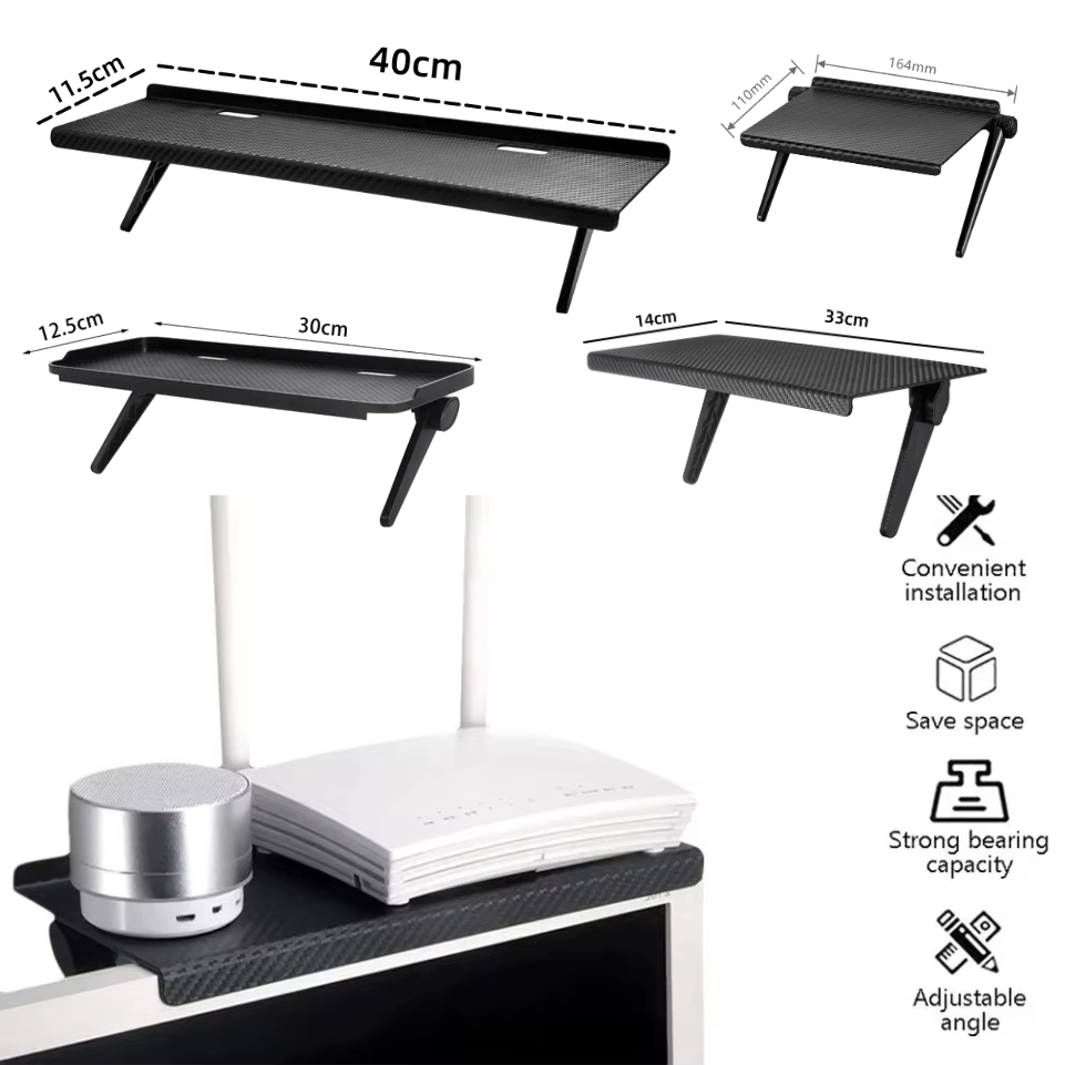 Document Holder Monitor - Organizer per ripiano superiore regolabile per