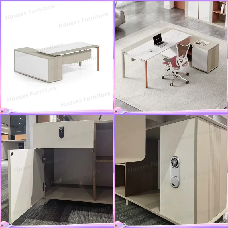 Office Tech Furniture - Scrivania Direzionale a L, Arredamento Ufficio