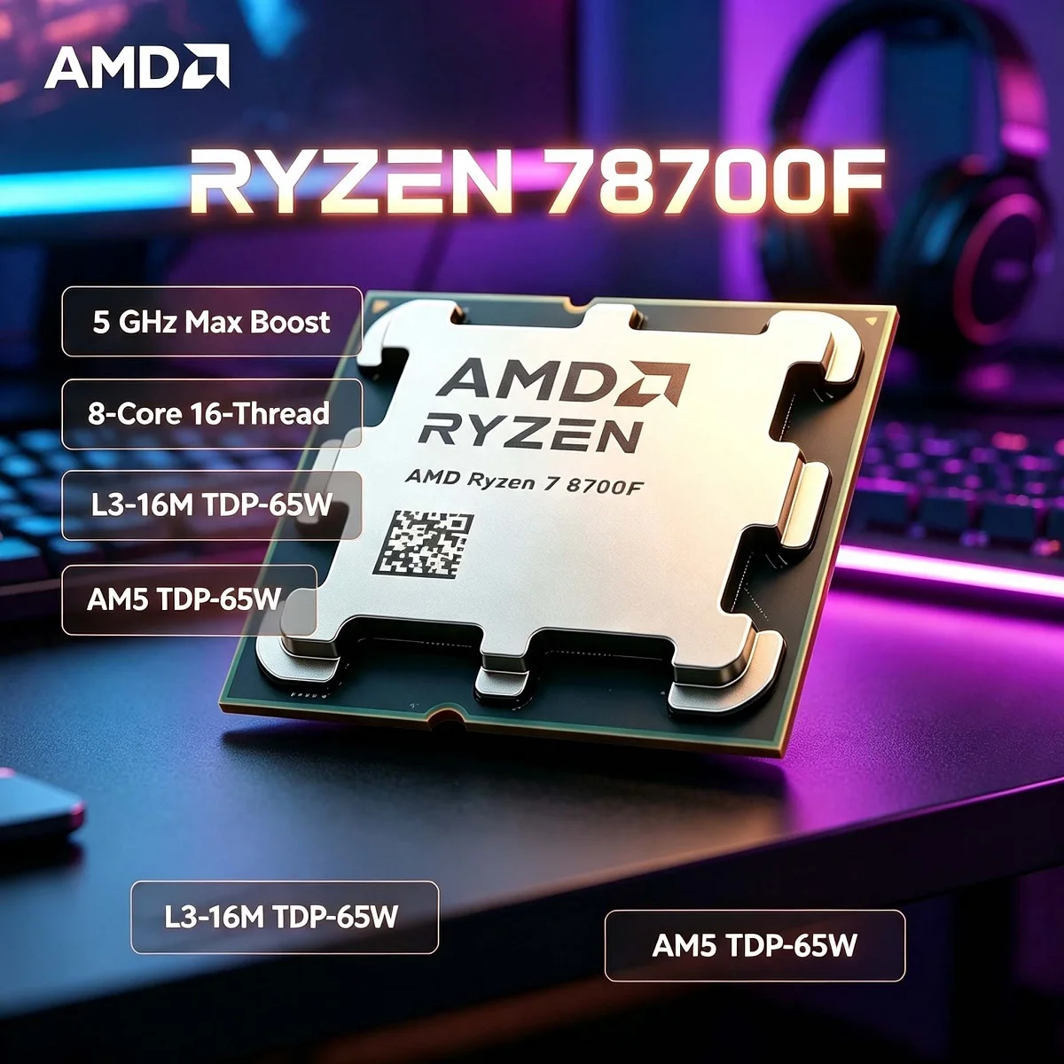 Amd Cpu Ryzen 7 - CPU Desktop AMD Ryzen 7 8700F,