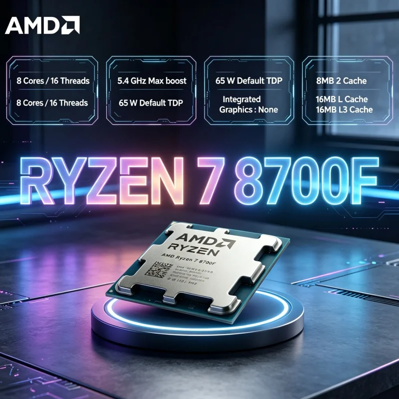 Amd Cpu Ryzen 7 - Processore AMD Ryzen 7 8700F Economico