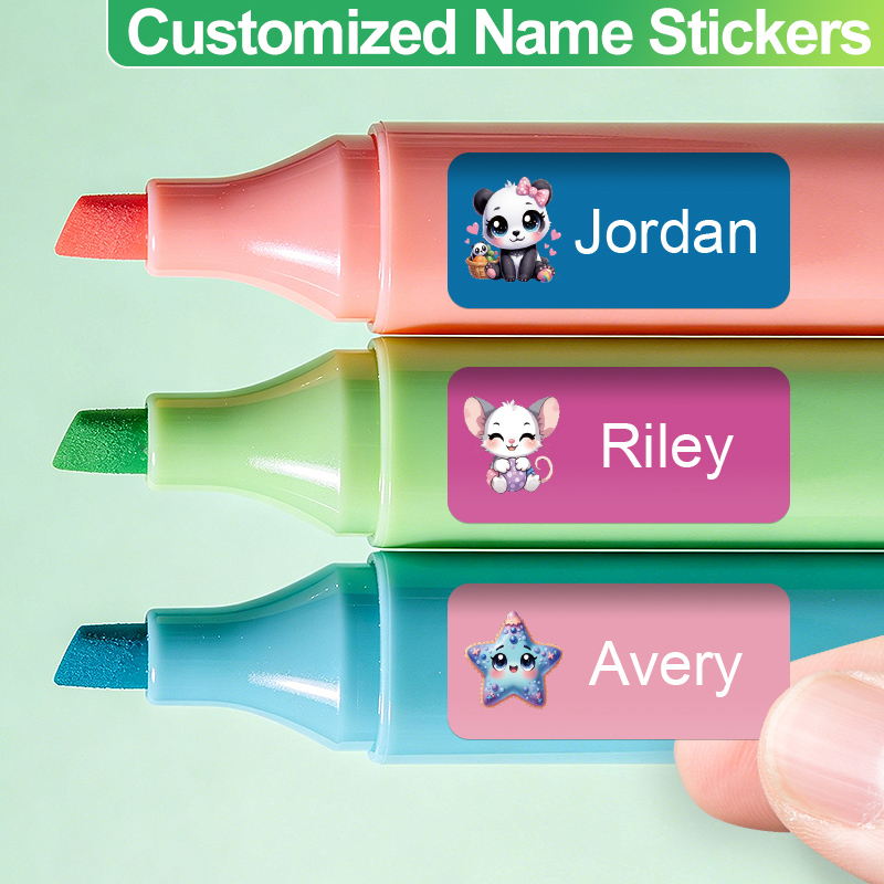 Tech Office Names - Adesivi Personalizzati con Nome - Eleganti