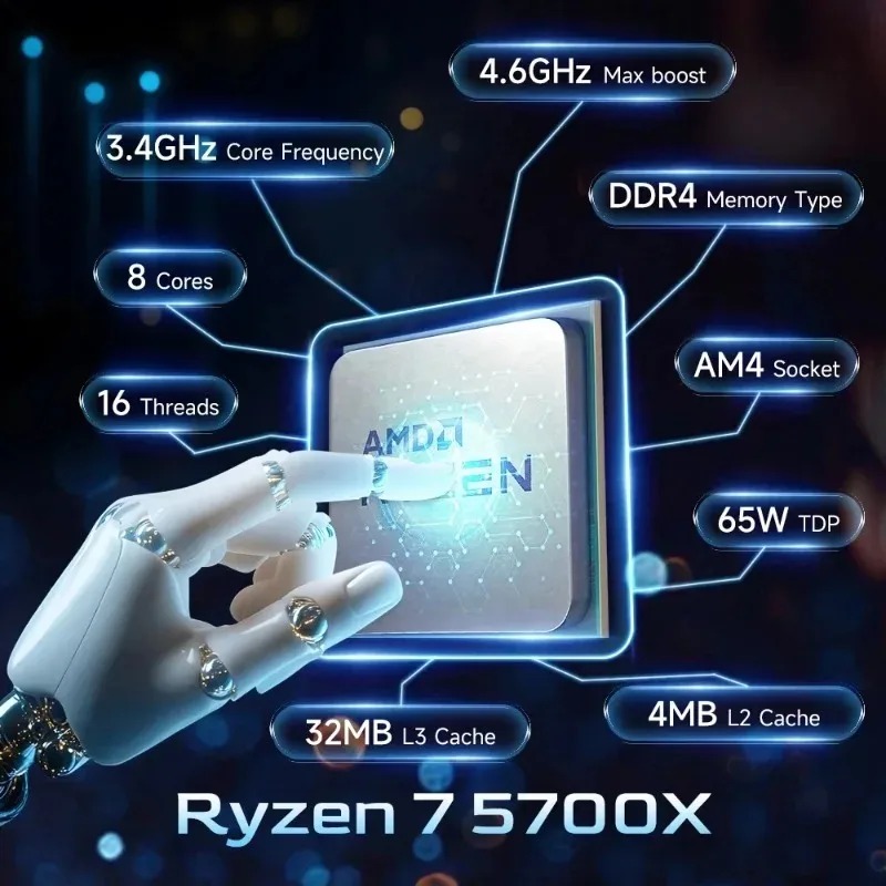 AMD Ryzen 7 5700X CPU Desktop  - Amd Cpu Ryzen 7 recensione e prezzo
