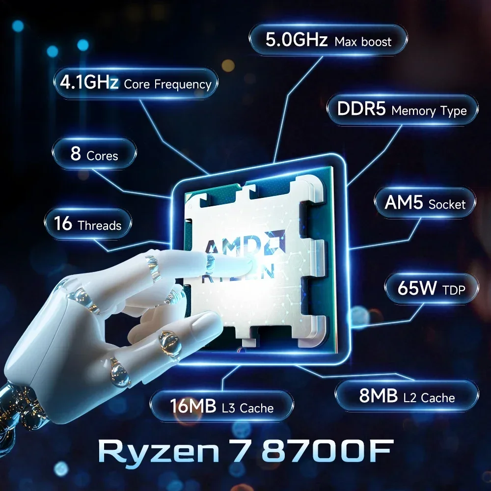Processore AMD Ryzen 7 8700F 5 - Amd Cpu Ryzen 7 recensione e prezzo