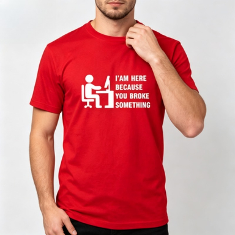 T-shirt da uomo in morbido cot - Tech Office Worker recensione e prezzo
