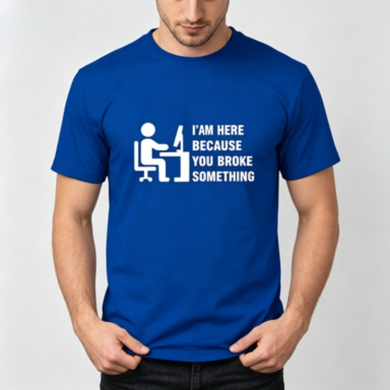 T-shirt da uomo in morbido cot - Tech Office Worker recensione e prezzo