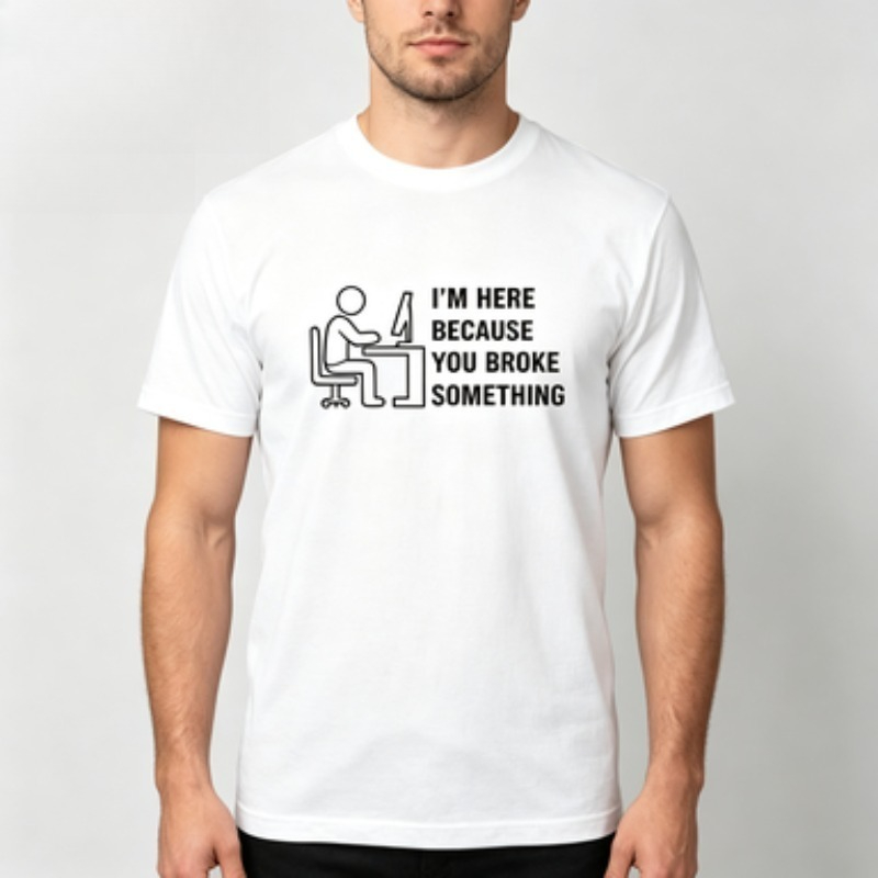 T-shirt da uomo in morbido cot - Tech Office Worker recensione e prezzo