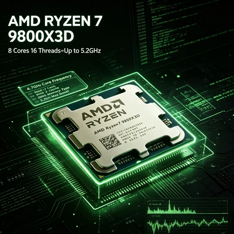 AMD Ryzen 7 9800X3D X3D Cache  - Amd Cpu Ryzen 7 recensione e prezzo